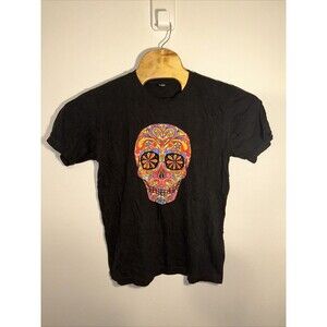 Guatemala Brand Skull T Shirt Short Sleeve Men’s Medium Black